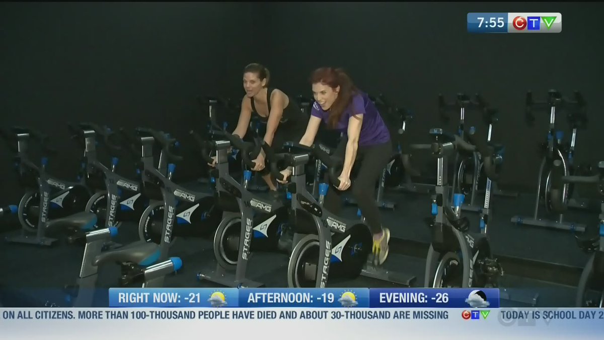 CTVYMWinnipeg's tweet photo. Watch @TerriApostleCTV try out the spin fitness craze at @SaikelStudio: https://t.co/lvPbnnOLRO https://t.co/KP8eL7g5lg