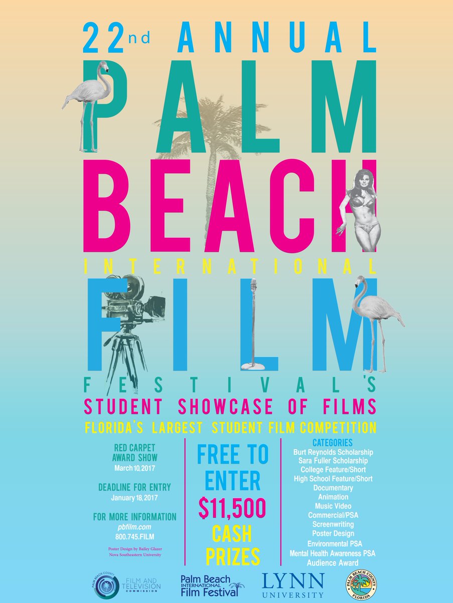 pbcsd's tweet photo. Student filmmakers- $12k in scholarships &amp; awards are up for grabs @PBCFilmandTV's #StudentShowcaseofFilms contest! https://t.co/nrWHv8AU35 https://t.co/UsDwe0utGb