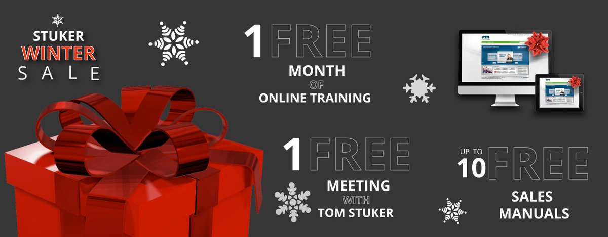 StukerTraining's tweet image. Get up to 10 free #salestraining manuals during the #Stuker Winter Sale! stukertraining.com/2016/12/08/sal…