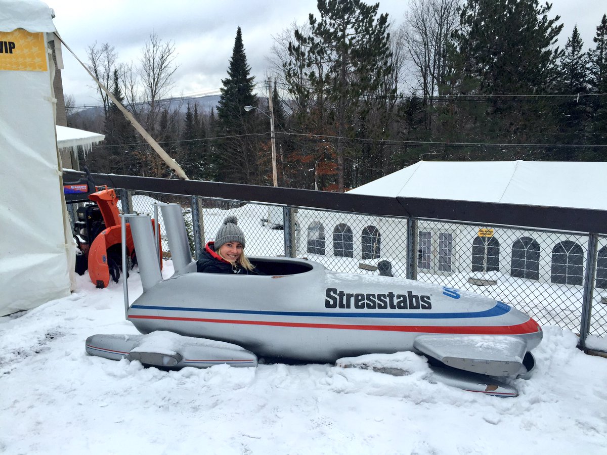 team_deen's tweet photo. @MicaMcNeill ready to slide in her new space inspired mono bobsleigh.
@The_BBSA @LakePlacidAdk https://t.co/k5IzAVfurl