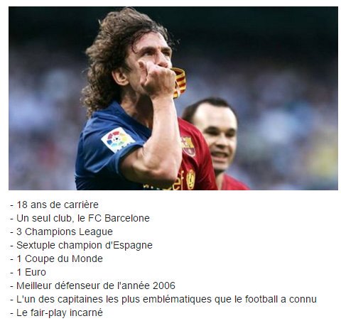 Info_FootDirect's tweet photo. La carrière exemplaire de Carles #Puyol #Légende #Football #FCB #FCBarcelona https://t.co/slC8Z8qlUE