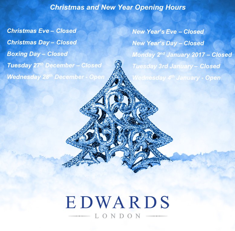 Please see below for changes to our opening times during the festive period...