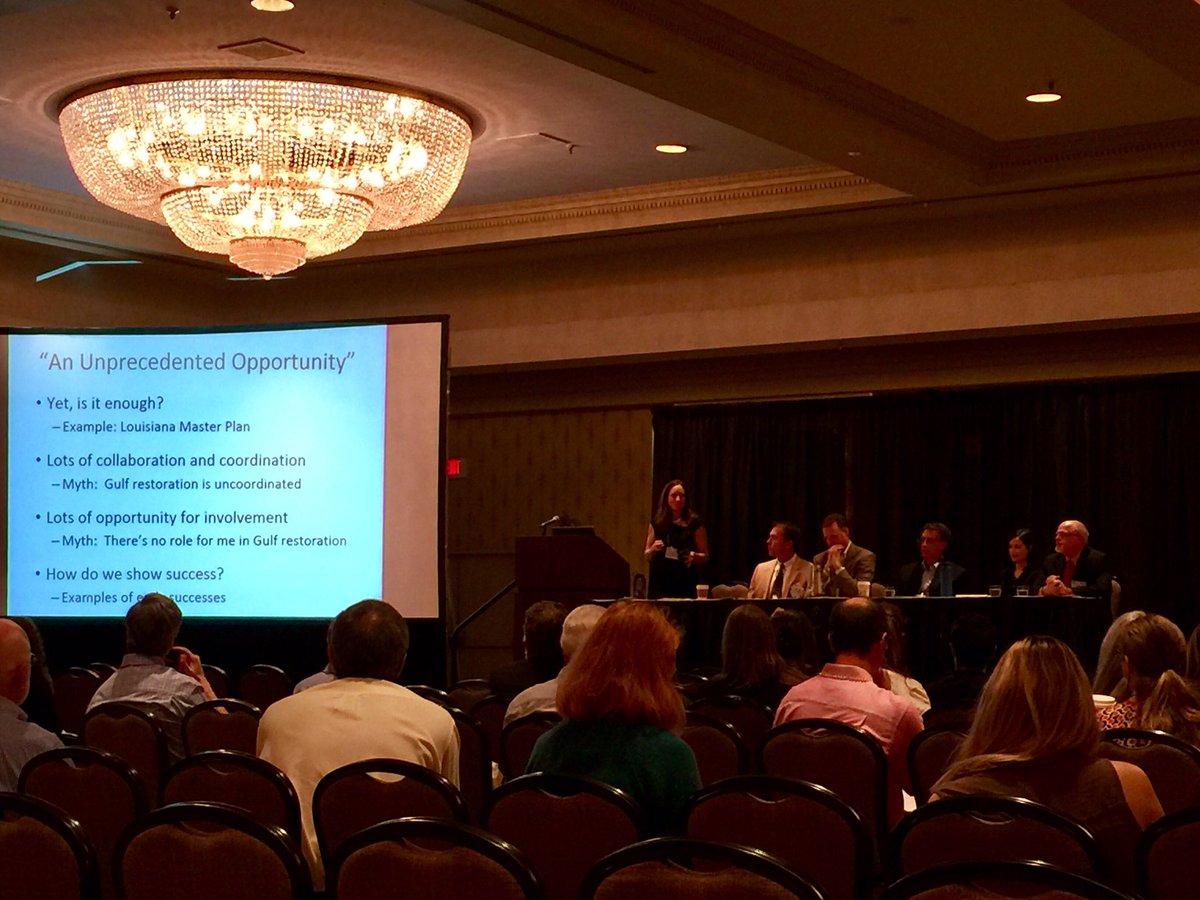 NikiPace's tweet photo. Deepwater Horizon, an unprecedented opportunity for gulf restoration #RAETCS16 https://t.co/3Mkgbu1yQ6