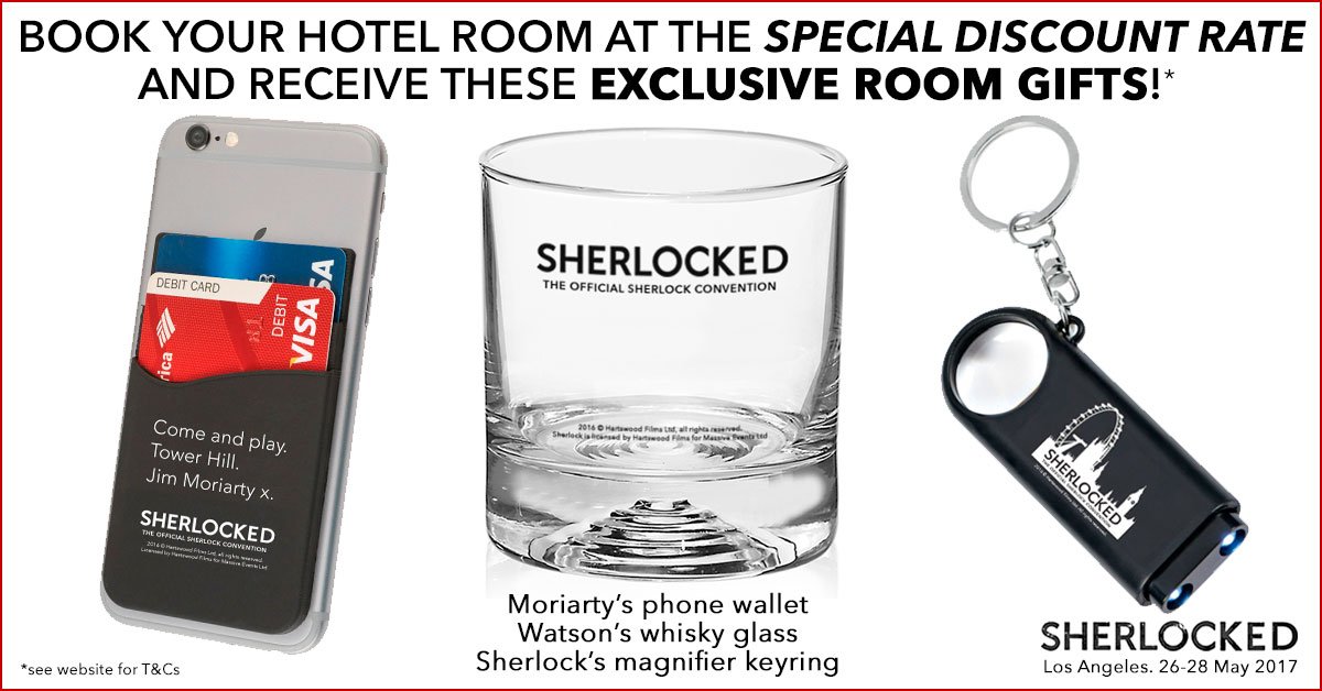 SherlockedEvent's tweet image. We are happy to announce the room exclusives for #SherlockedUSA
Click here to book cwp.marriott.com/laxap/sherlock… T&amp;amp;Cs
apply