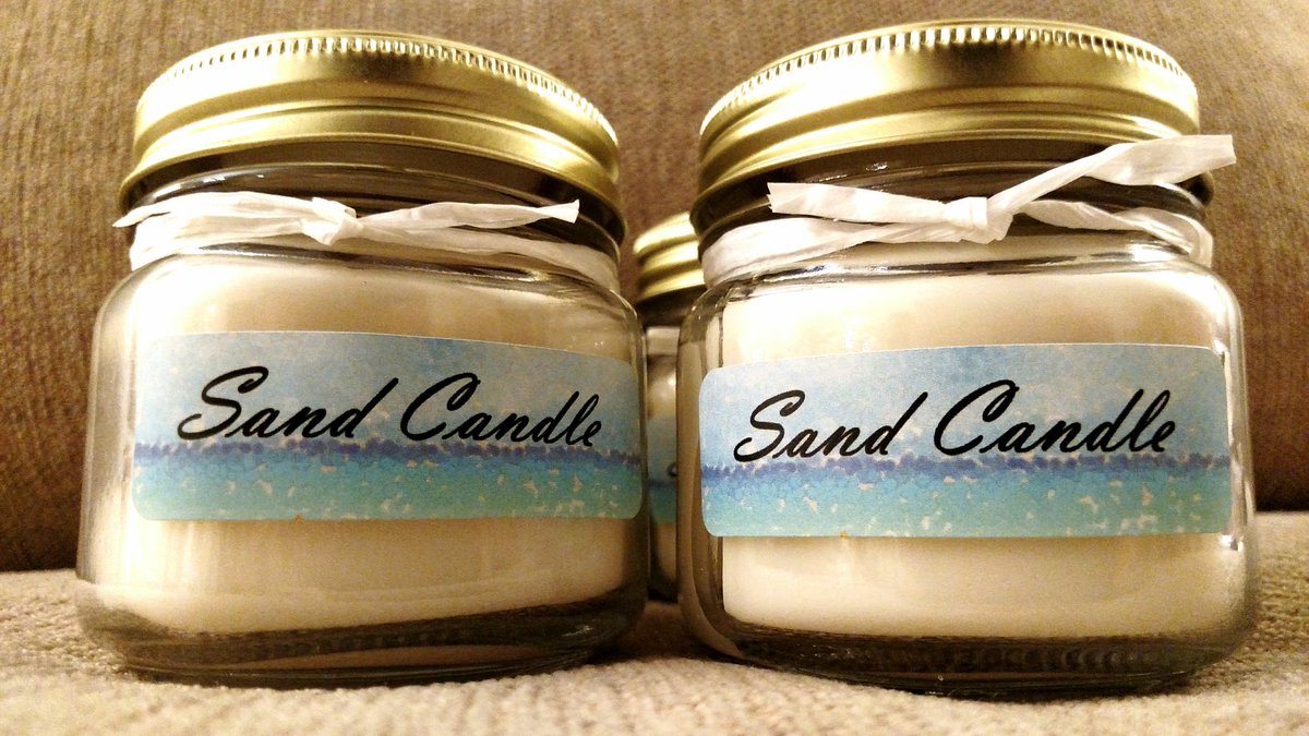 Sand_Candle's tweet photo. Give gifts that smell great!  Half-pint super scented Sand Candles will transform any room into a tropical paradise #sandcandle.net https://t.co/PDZ2NEbp7J