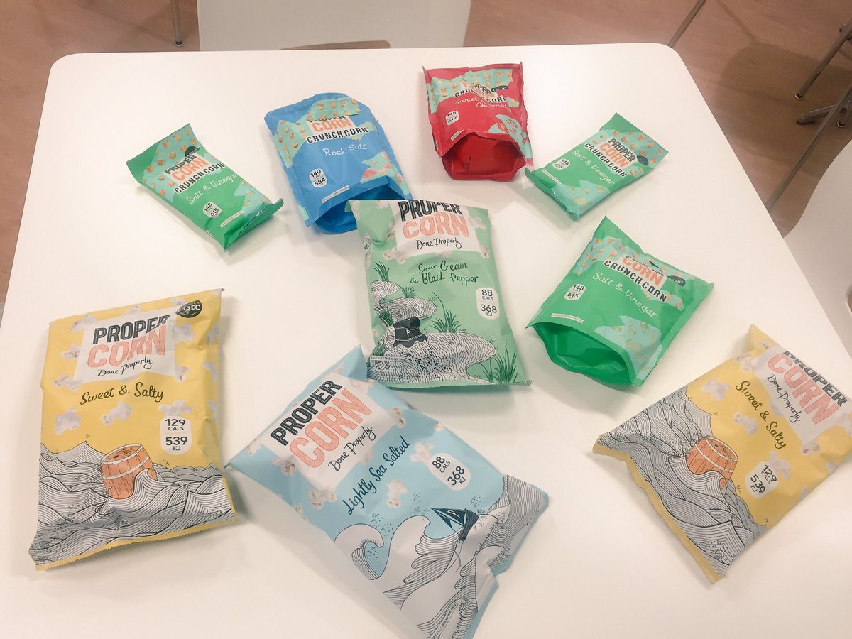 Big thanks to <a href="/PROPERCORN/">PROPER</a> for the goodies! 🌽 Disclaimer: These bad boys aren't made for sharing!  #doneproperly #propercornHQ #crunchcorn