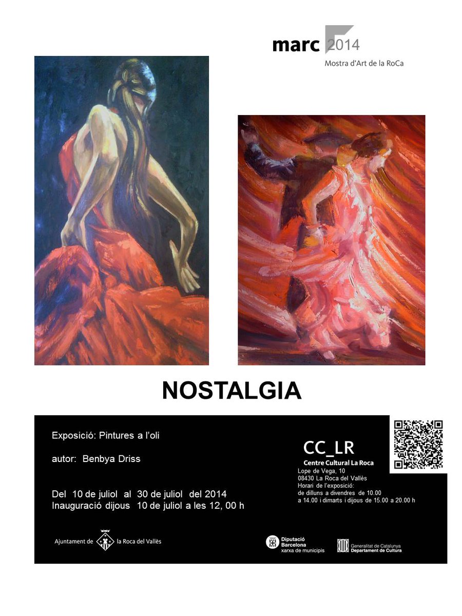 delvillarbx's tweet photo. Avui, a les 19.00h, inauguració de la darrera exposició del Cicle MARC 2016, amb les pintures del roquerol Driss Benbya! #laRoca #MARC2016 https://t.co/IcmVOw6i7l