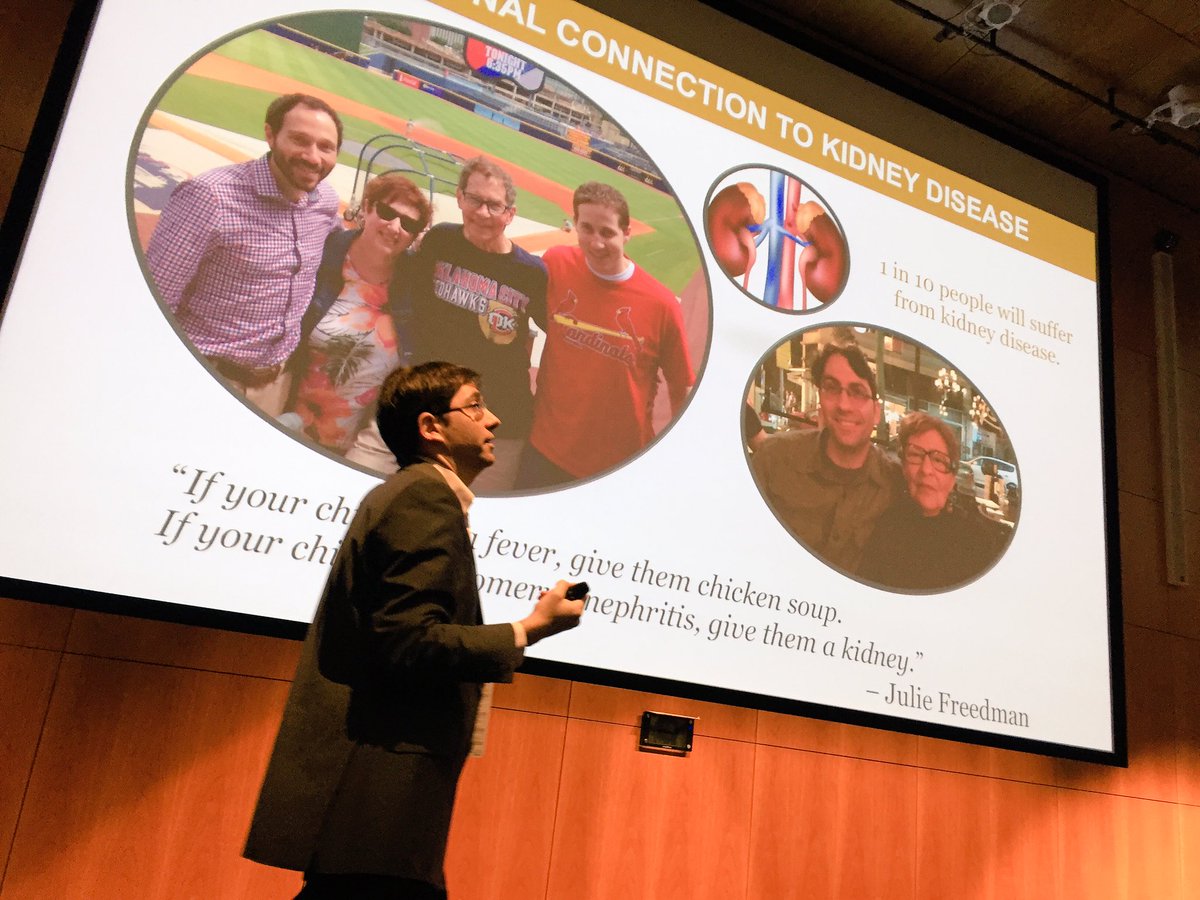 AllenInstitute's tweet photo. For Benjamin Freedman, studying kidney disease is personal. He's developing a human cellular model of the kidney. #CellScienceSymposium https://t.co/BFSpTwLgcC