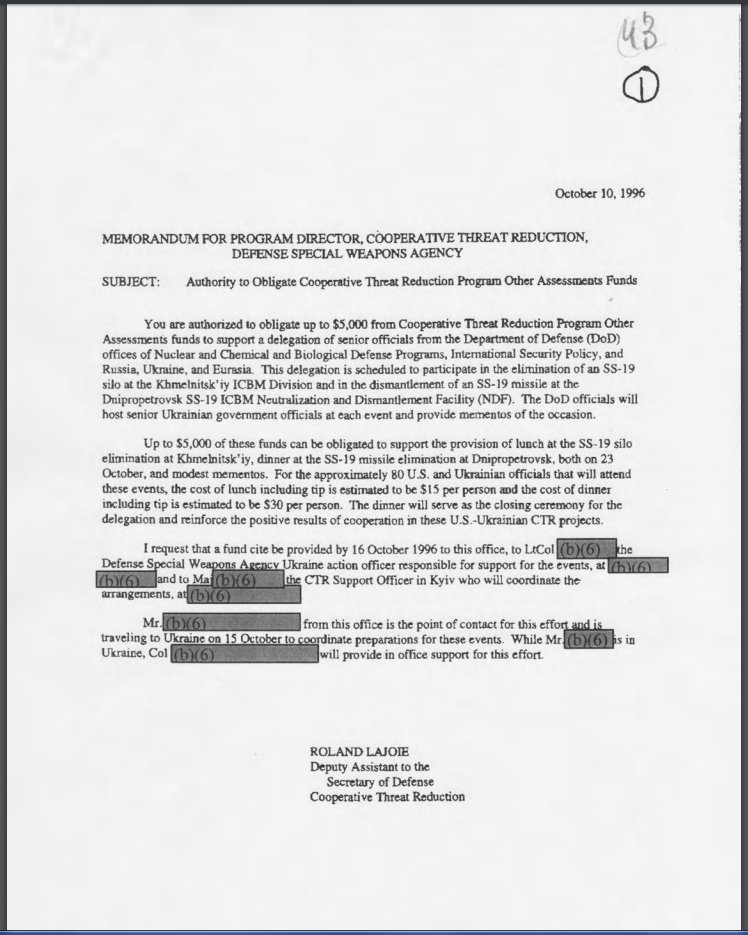 NSArchive's tweet image. Nunn-Lugar funding produced more US security per dollar spent than any weapons system ever built nsarchive.gwu.edu/NSAEBB/NSAEBB5… #FOIA #nunnlugar25