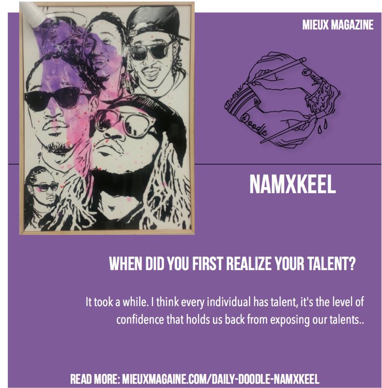 MIEUX_FL's tweet photo. This week's Daily Doodle artist is Miami's NamxKeel! https://t.co/gi4f0407Fw https://t.co/L6RWAEwMJR