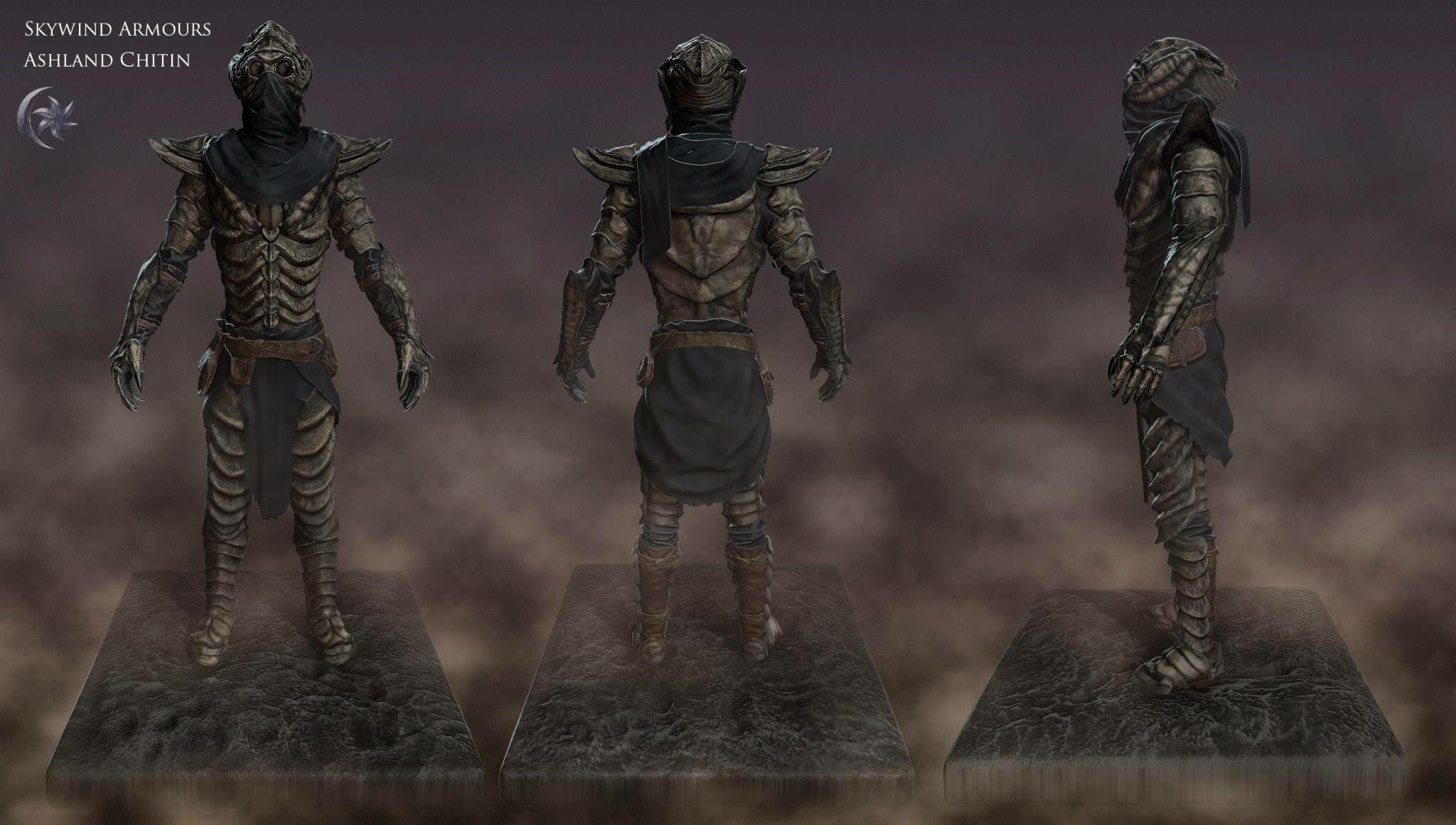 6. Chitin Armor set by 3D artist Ravanna. 