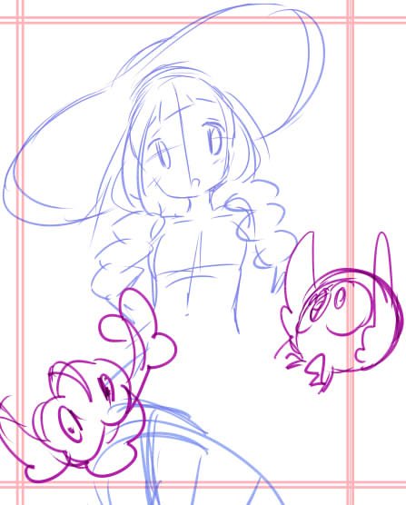 動画見ながらぼーっと表紙案描いてたらほしぐもちゃん明らかにスプーになった 