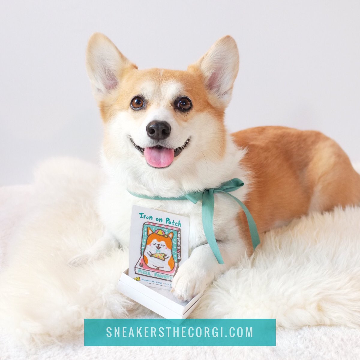If you love pizza and puppies, you'll love our <a href="/belsartworld/">Bel Chen</a> pizza patches at sneakersthecorgi.com! Win a patch: instagram.com/p/BN7S4szBZ1G/