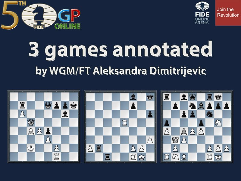 FIDE Online Arena - WGM/FT Aleksandra Dimitrijevic selected 6