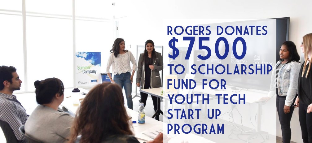 STEAM_Labs's tweet photo. Thank you @Rogers for your generous scholarship funding for @ZerotoStartup the #innovative #tech program for #teens: https://t.co/kscG2ThP52 https://t.co/KNR7fuV5bX