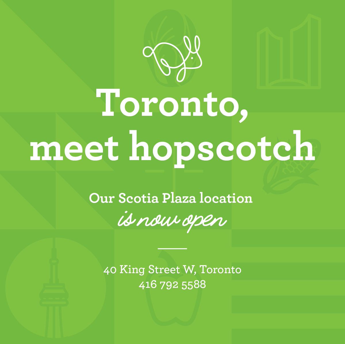 eat_hopscotch's tweet photo. Thanks to everyone for your support today and making our grand opening a huge success! 🎉 #hopscotchTO https://t.co/9CylimGXiF