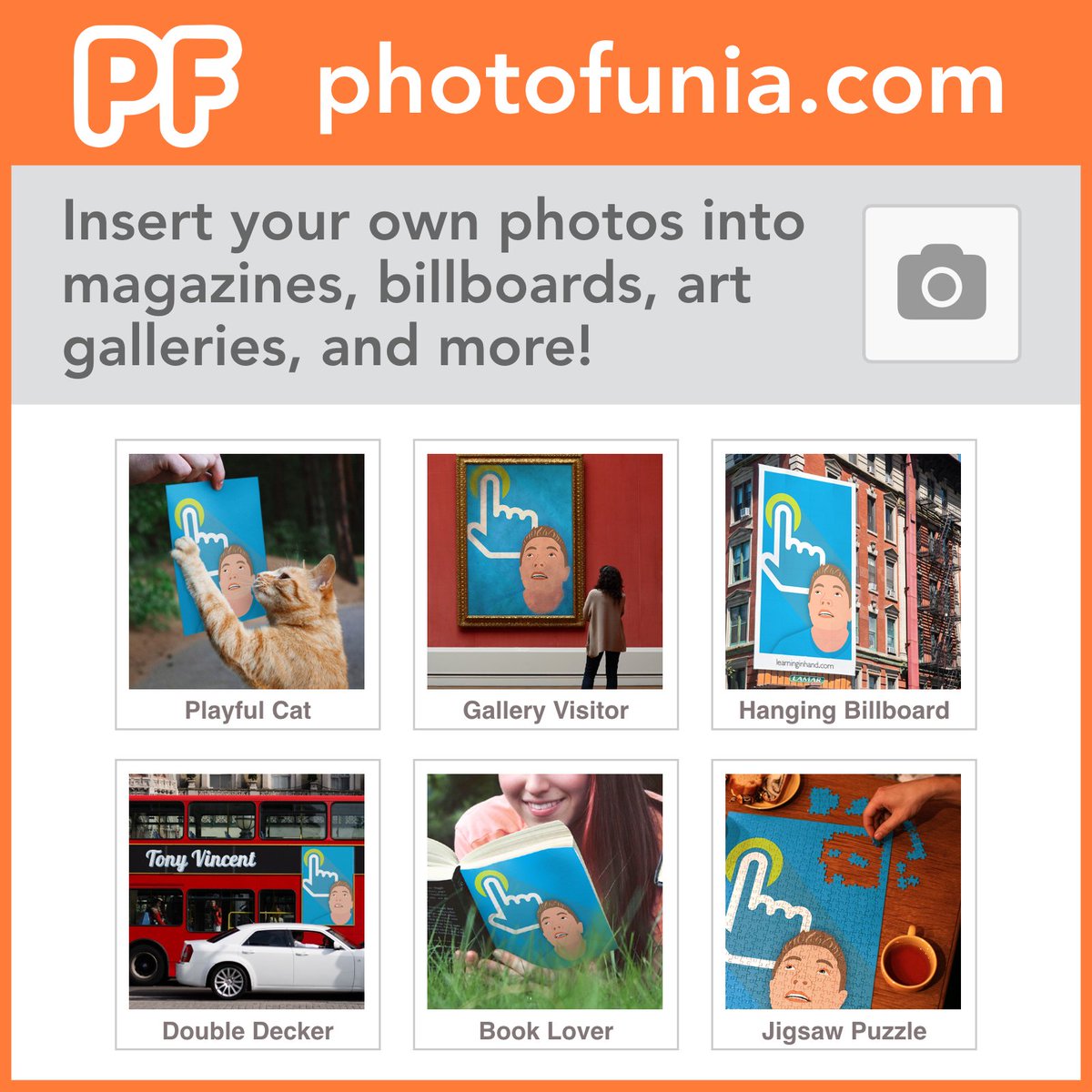 😂 Insert your images into interesting places with photofunia.com #TIES16