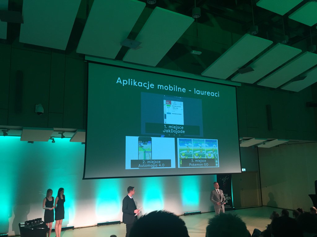 AutoMapa's tweet image. #AutoMapa na drugim miejscu spośród wszystkich aplikacji mobilnych w konkursie #TechAwards