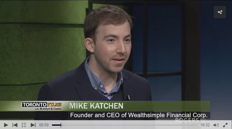 RTVproducers's tweet photo. WATCH: Mike Katchen, Founder of Wealthsimple Financial, on #TOfiles! https://t.co/1QCmZoZKbA #Rogerstv #mondaymotivation #MondayFunday https://t.co/uOj5txHefJ