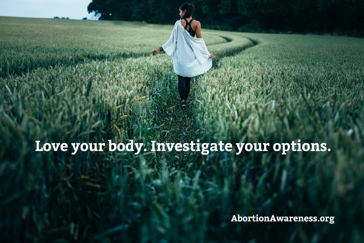 #Pregnant and trying to figure out what to do? 
As you know, #YouHaveOptions 
#LoveYourself #DoYourResearch
#AbortionAwareness