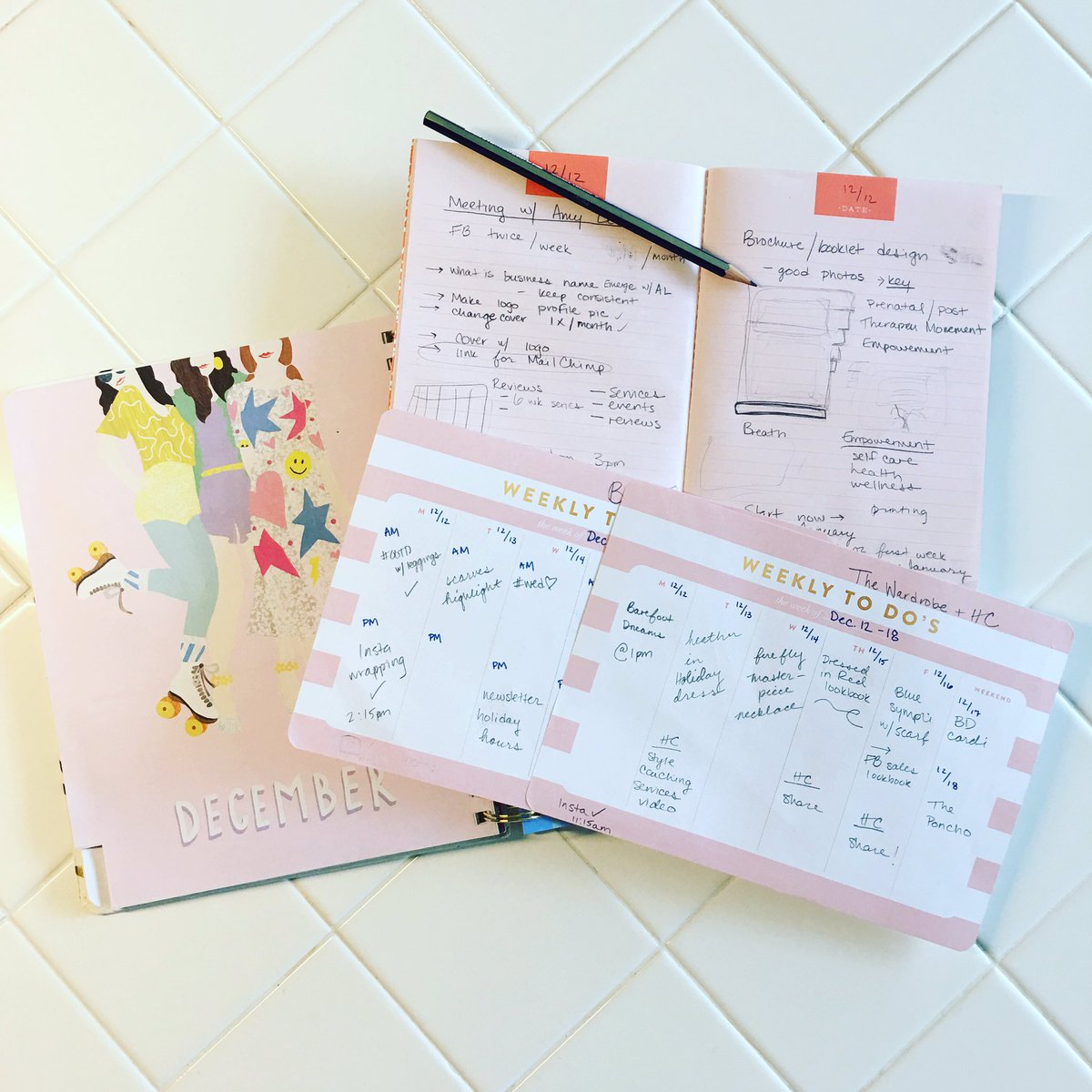 When one weekly to-do calendar just won't cut it and list making is essential 🗒#lists