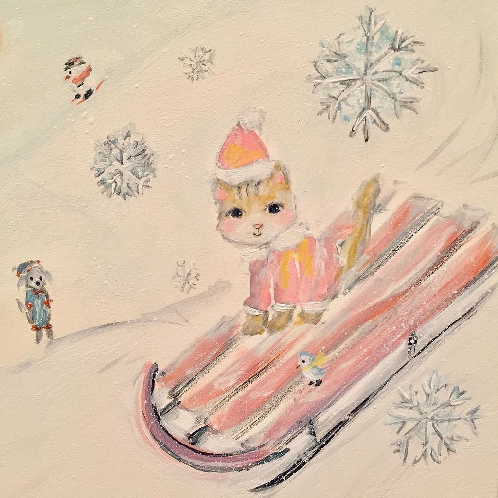 ArtworkByAllyn's tweet photo. Day 12 ✨ #itsadvent2016 #snowflake the #cat is the only cat in town who loves #snow ☃️ #ar… https://t.co/lZVR5tLjos https://t.co/8mi37mY27M