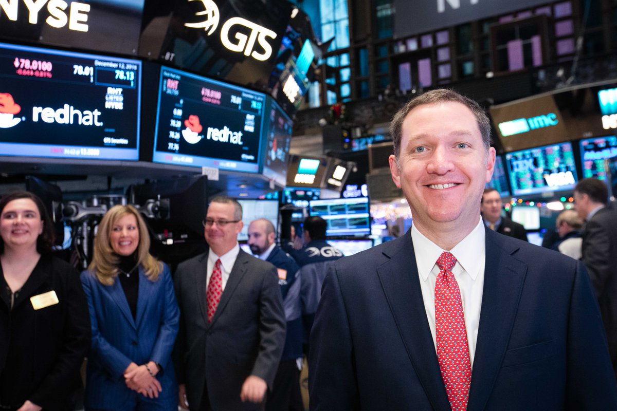 RedHat's tweet photo. In a decade, we've seen #opensource behind advancements in #tech &amp; areas well beyond tech. Here's to 10 yrs on @NYSE https://t.co/UofCpIdBmt https://t.co/hWxAmGynVH