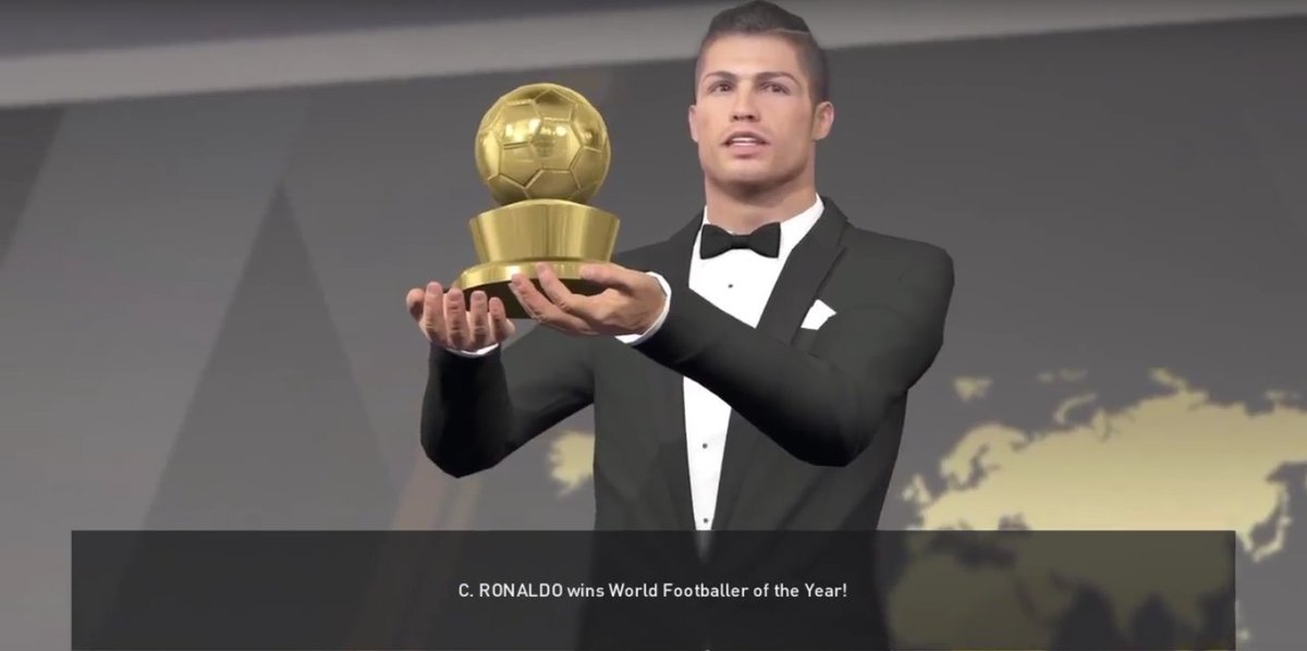ProLegionGaming's tweet photo. Felicidades a @Cristiano por su cuarto balón de oro !! 
#BalondeOro #PES2017 #CristianoRonaldo https://t.co/v3ha2UBtJg