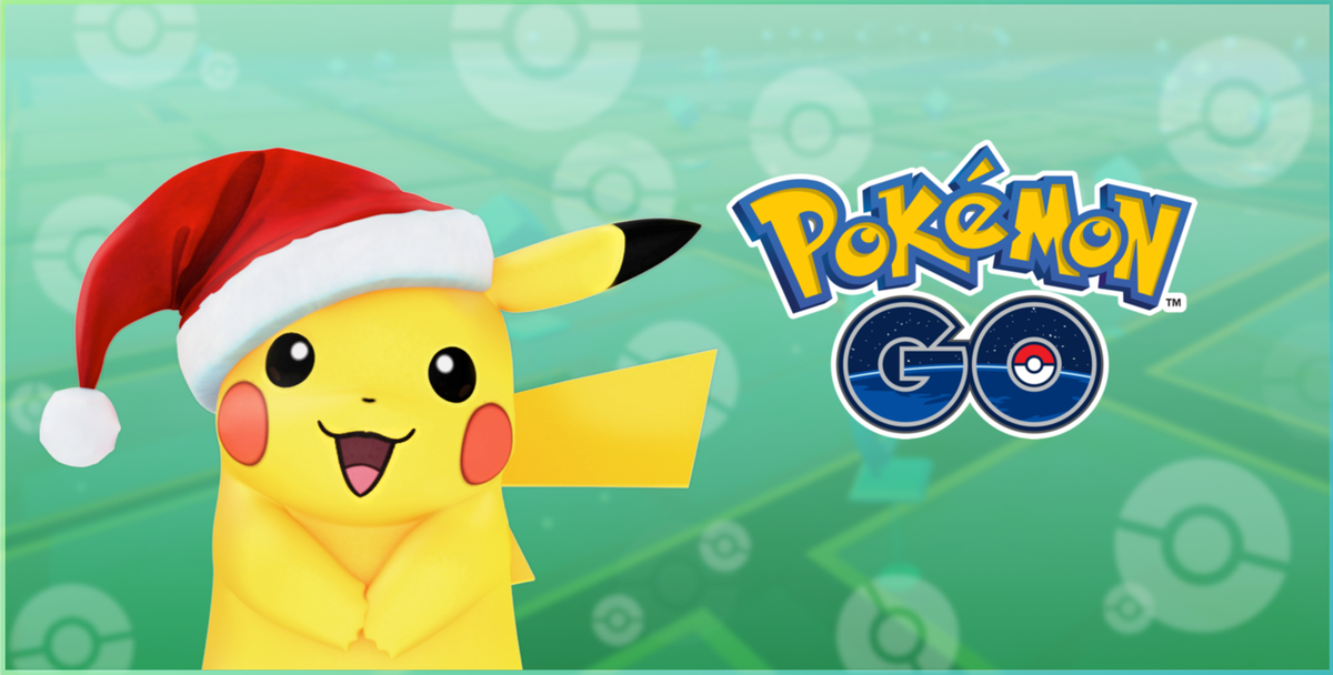 PokemonGoApp's tweet photo. Pikachu has been spotted wearing a festive hat! Now until Dec. 29th at 10am PST, explore the world to discover this limited edition Pikachu. https://t.co/YTuTHfEodU