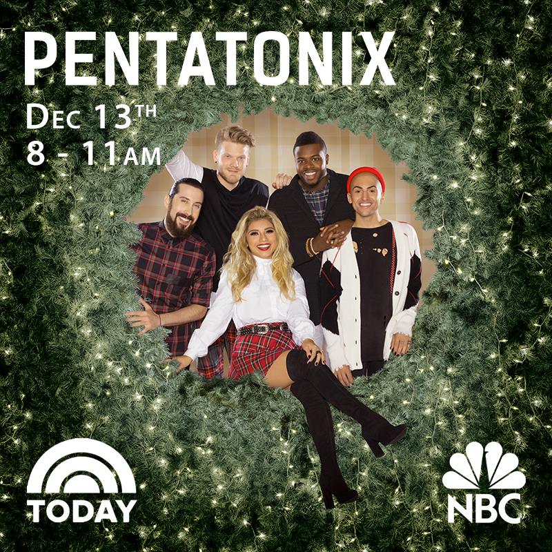 PTXofficial's tweet photo. Don't forget, we're performing a few songs from #APentatonixChristmas LIVE tomorrow on the @TodayShow starting at 8am on @NBC! https://t.co/0qDdE2DJDd