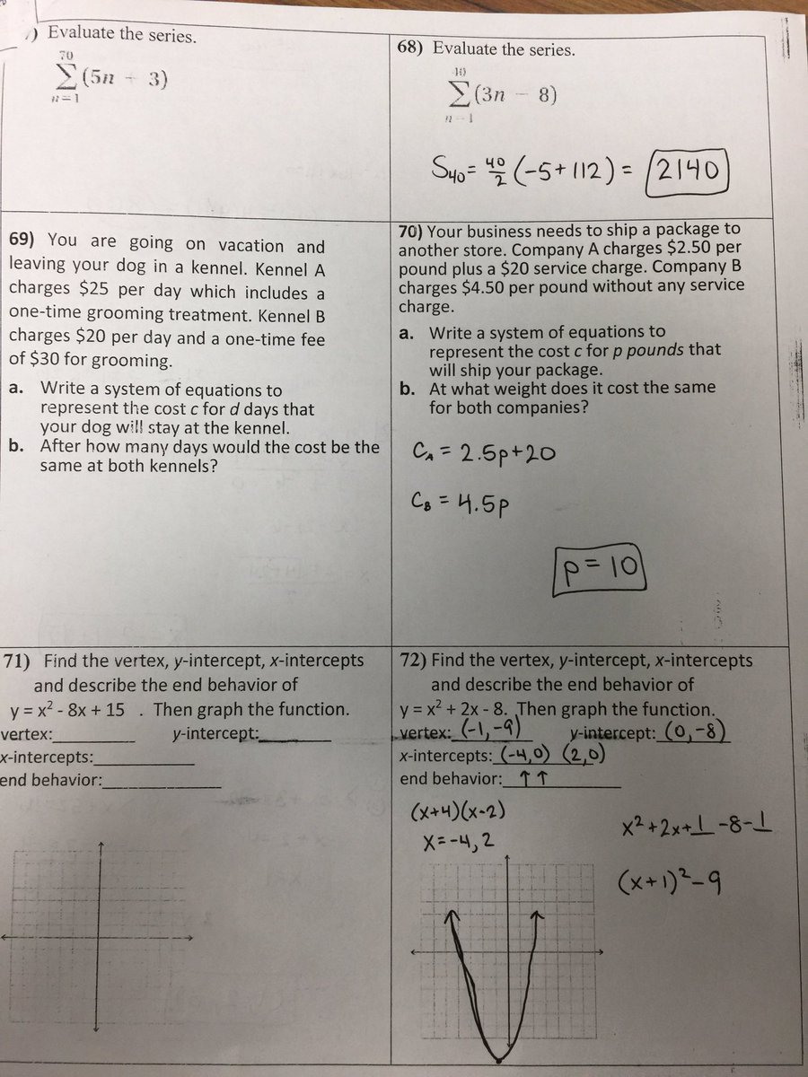 MrGreggMath's tweet photo. Final Review Alg. 2 pages 9-10 https://t.co/ud8KQNfJEu