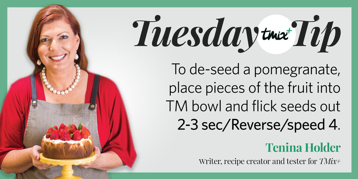 TMixPlus's tweet photo. #tuesdaytip courtesy of our regular contributor to @TMixPlus, @TeninaHolder
#tmixplus #thermomixaus #bimby #pomegranate #cookingwithtenina https://t.co/QcJZTBX7vV