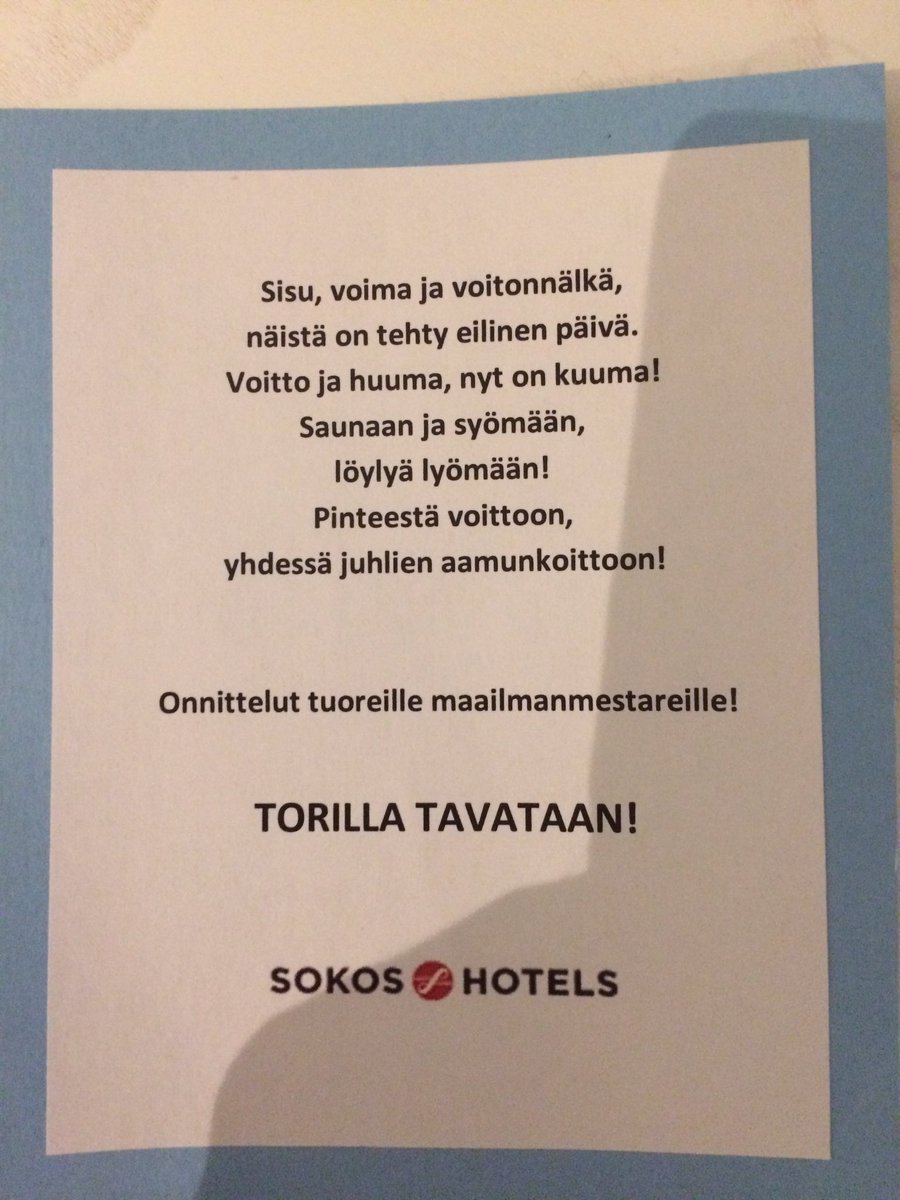 Maailmanmestarit juhlivat Presidentillisesti #salibandy #floorball #sokoshotels #WFCRiga #paakallo