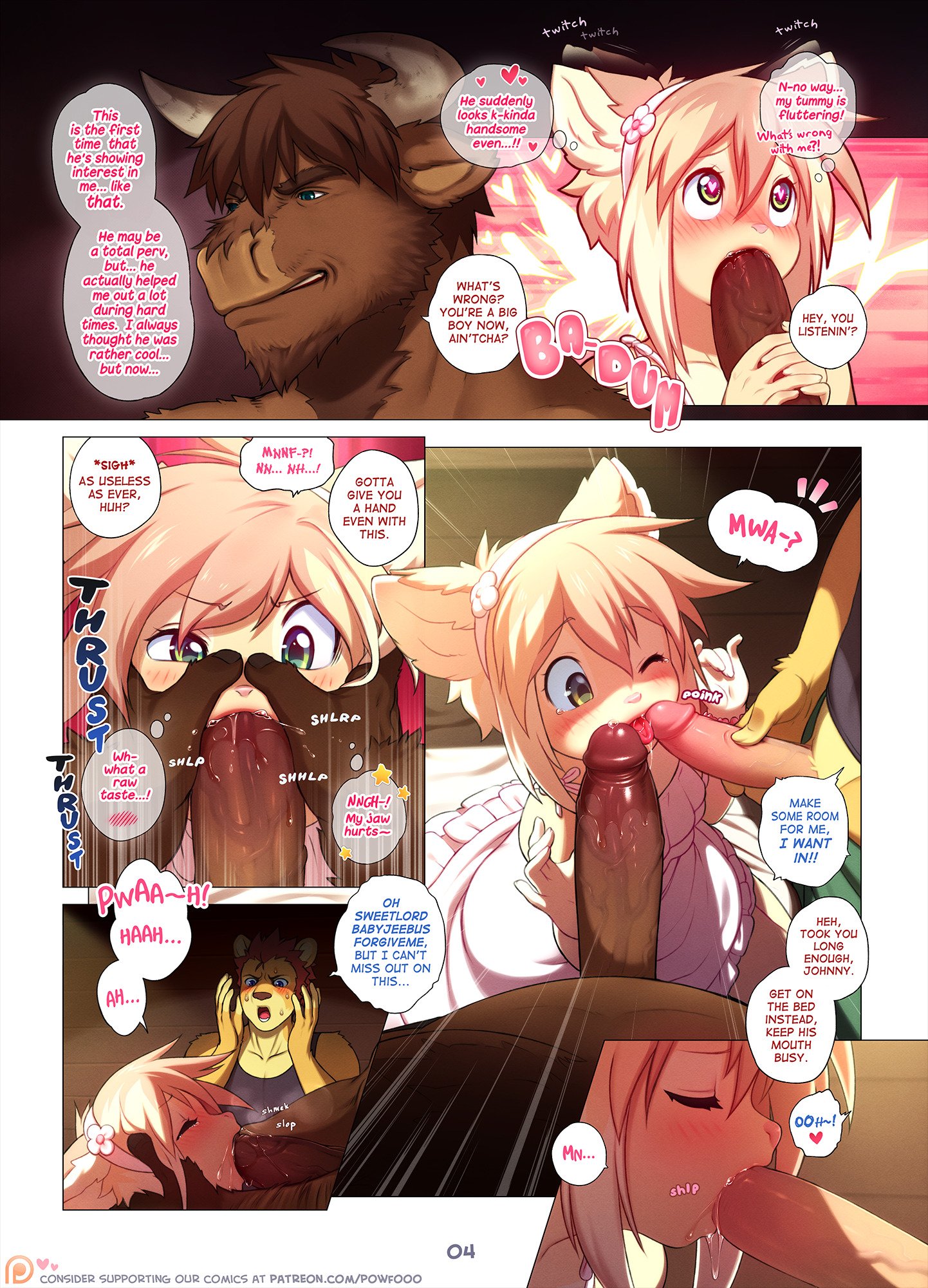 ChinPow в X: „CrossBusted page 04 furry femboy blowjob  t.coIn1iue58So“  X