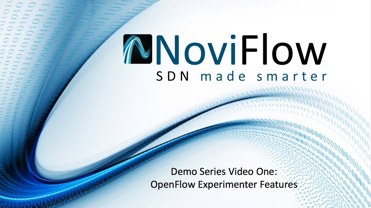 NoviFlowInc's tweet image. @NoviFlowInc Video demos OpenFlow Experimenter Features - Includes source code! noviflow.com/resource/nfv1/ #SDN @InsideOpenflow @openflow