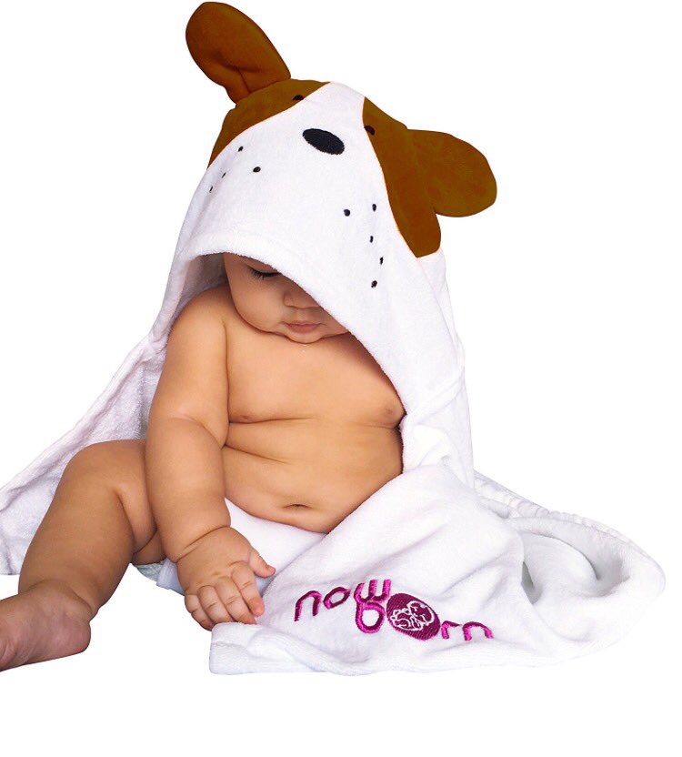 NowBornShop's tweet image. Cute hooded towels. Perfect gift for the holiday. 😍😊👶❤️💕 Available on pink, blue, puppy brown and orange.