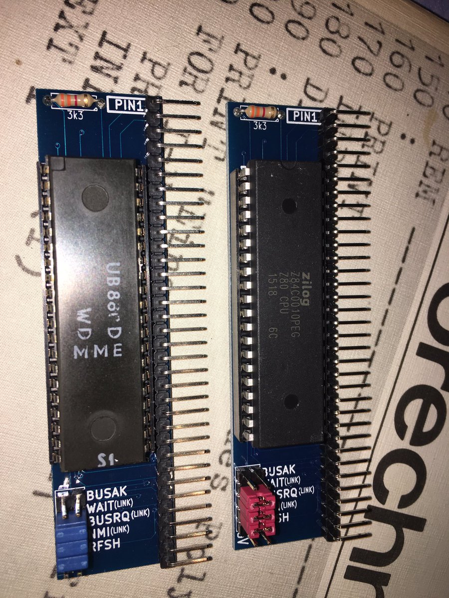 DL8BB's tweet photo. #RC2014 What's the difference between these 2 CPU modules? Hint: The left one is running at 3,6864MHz. That speed was Not intended... https://t.co/ovuxsullhX