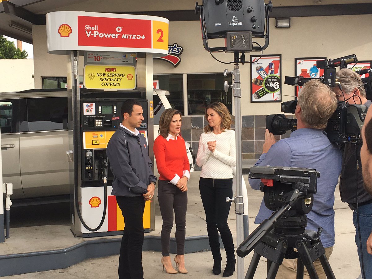 .h3lio recording a Shell_US Fuel Rewards promo with NMoralesNBC and