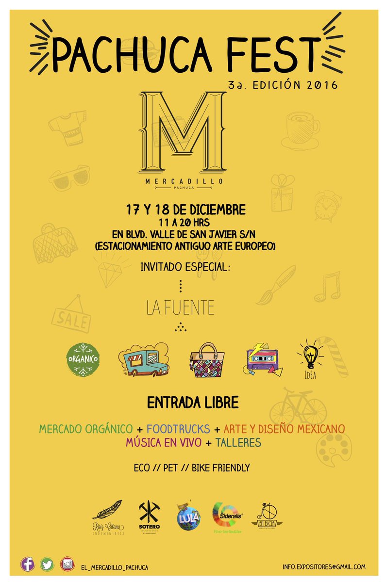 El_Mercadillo_'s tweet photo. No se pueden perder el #PhFest16 las mejores marcas de la ciudad estarán ahí #consumelocal #hechoenHidalgo #hechoenmexico https://t.co/g3QmxP1Pcq