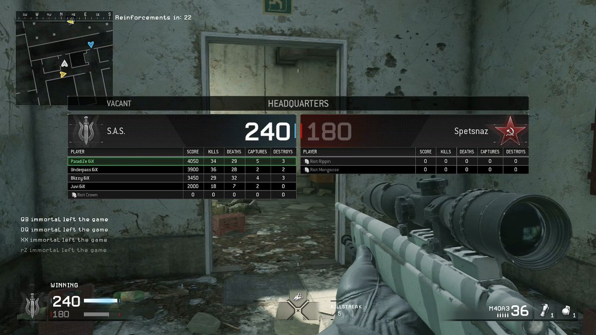 6iXMarksmen's tweet photo. [MWR] 6iX vs immortal 2-0 x2....They've raged the last 2 Cm's. NO RESPECT https://t.co/JhREW3RSyq