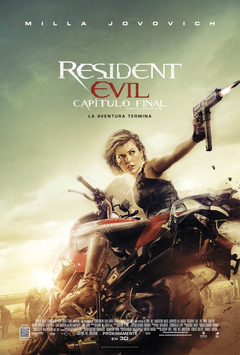 SonyPicturesMX's tweet image. Prepárate para vivir junto con Alice, la última entrega de #ResidentEvilCapítuloFinal en tu cine favorito. Enero 27.