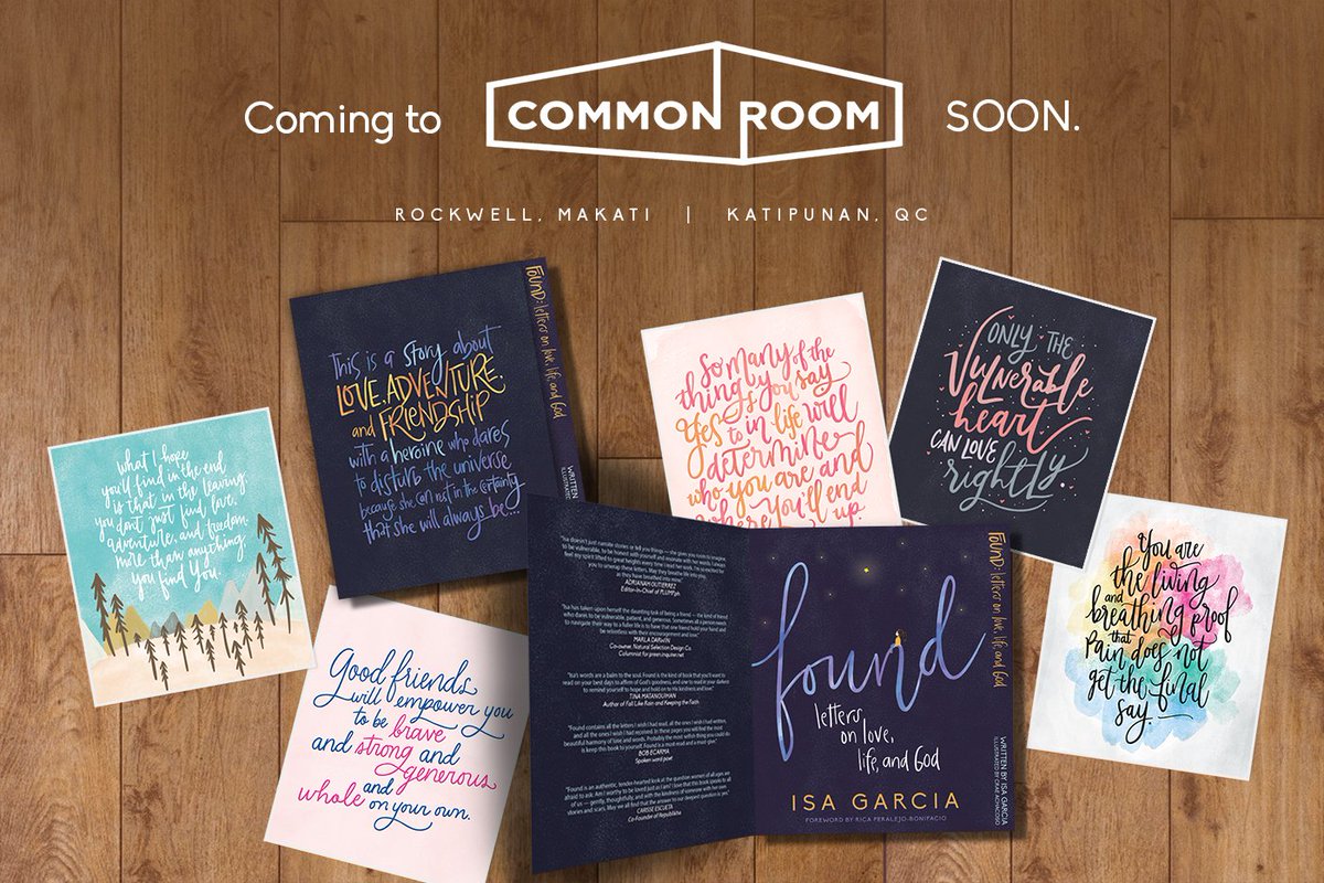 craaae's tweet image. #FoundLetters coming to #CommonRoomPH soon.