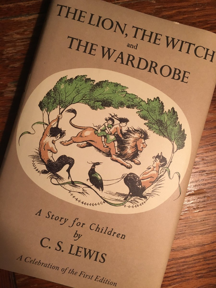 EricMoulton1's tweet photo. An absolute joy to read this to my six and four year-old. They listen with rapt attention. #thanksclivestapleslewis #pointthemtojesus https://t.co/WWvl5CBZLy