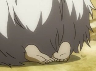 Furball Monster~ 😁😂
Just look at those feet, so so cute! 😍💙 lol!
#暁のヨナ #シンア #アオ #yona_anime