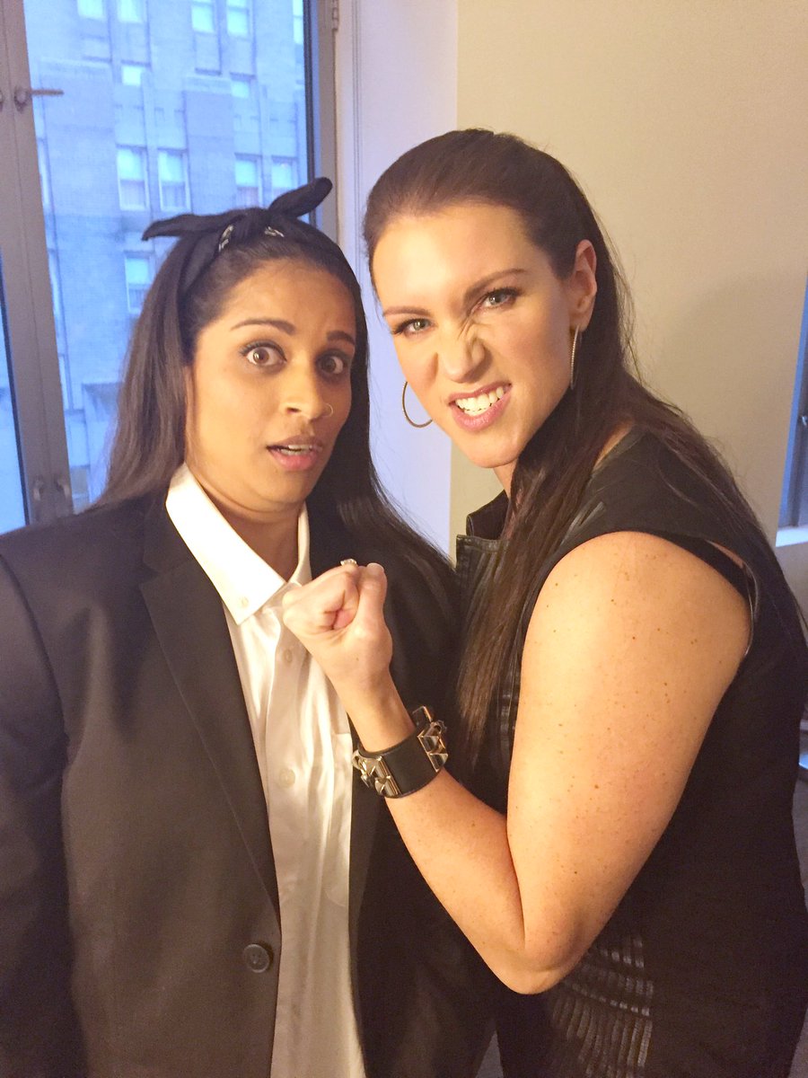 Had an amazing time and lots of laughs with @IISuperwomanII! Excited for  @WWE to one day experience the #DabOfDeath. #12CollabsOfXmas #RAW, image size:900x1200