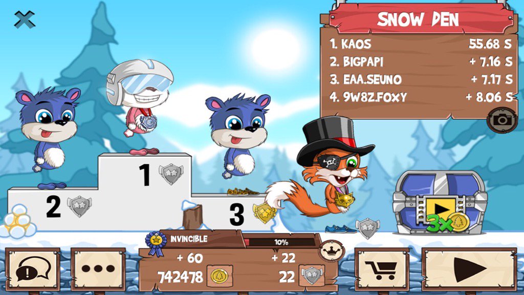 Everest_onpoint's tweet photo. Get on my level, son! #funrun2 #BigPapi #seuno #Foxy https://t.co/S1FOEQfBym