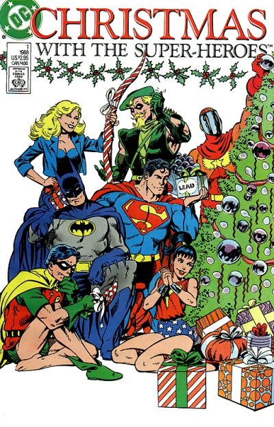 SatMorningComx's tweet photo. Christmas Comic Covers Day 12: Christmas with the Super-Heroes #1 #christmascomics https://t.co/j9BsYvDrBs