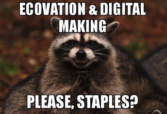 classe8a's tweet photo. Just submitted @FIecoleCentral application to @StaplesCanada for @EarthDayCanada contest #PowerEco #dsbnmakers #Ecovation #SVP https://t.co/ek9OxDW9GD