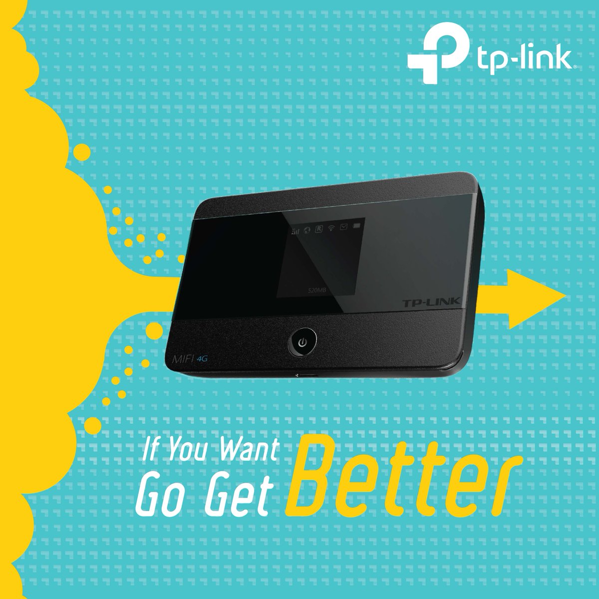 tplink_indo's tweet photo. "If you want better, go get better"
#TPProduct #MIFI #LivingaBetterLife #ReliablySmart https://t.co/dAQG6xgkpg