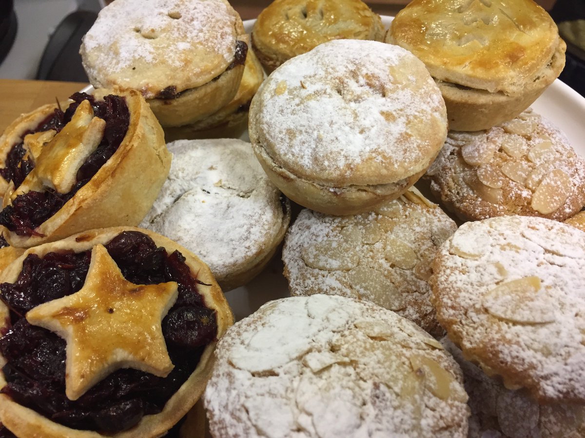 Handmade mince pies on sale now at Baobab. We have traditional, cranberry &amp; orange, and frangipani mince pies. Delicious!